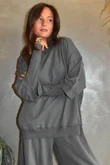Lagen Relaxed Sweatshirt Storm 